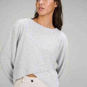 Lululemon Reversible Crossover Sweater - Heathered Core Ultra Light Grey